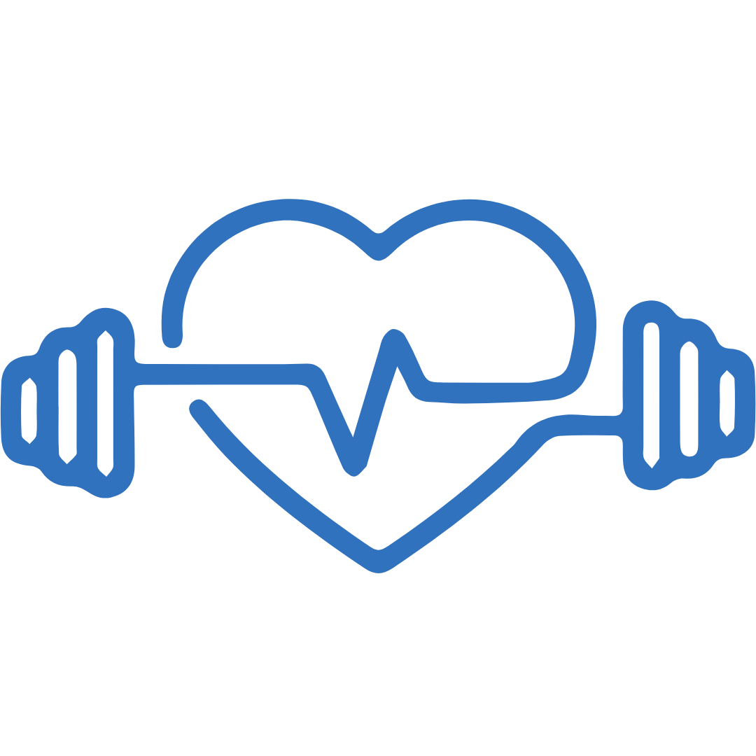 Ashwagandha Gummies Fitness-Icon: Herz mit Hantel und Puls-Linie als Symbol für mehr Kraft, Ausdauer und körperliches Wohlbefinden. Natürliche Unterstützung für Fitness, Muskelregeneration und Herzgesundheit.