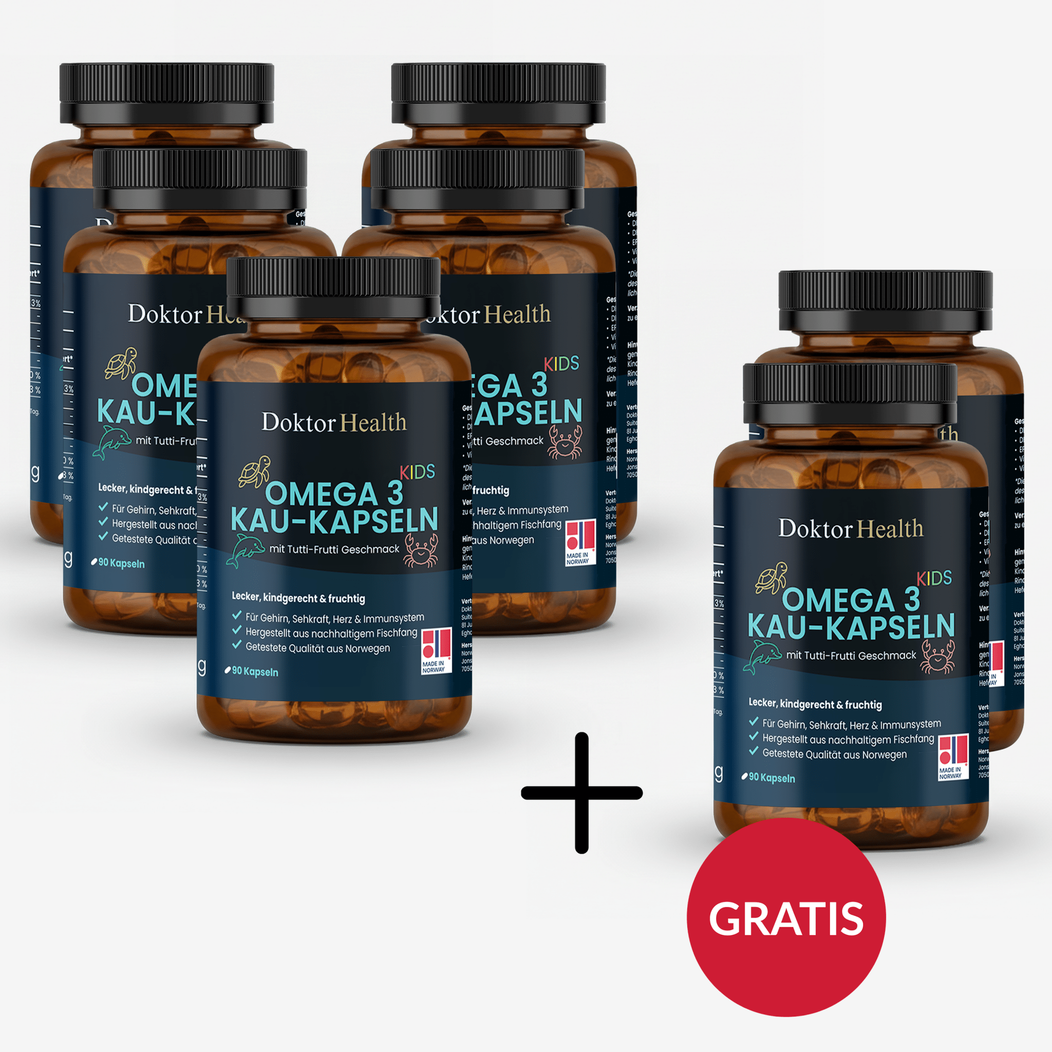 Omega 3 - Kau - Kapsel für Kinder - Doktor Health
