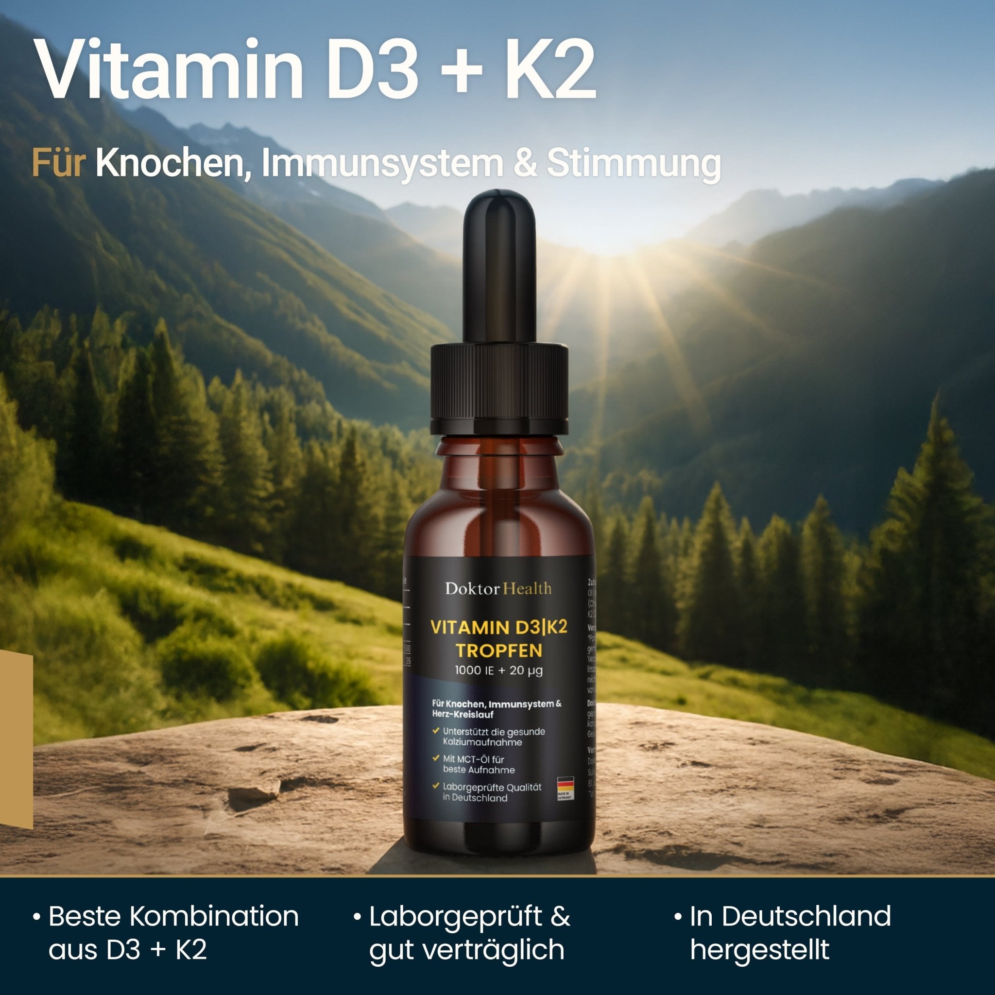 Vitamin D3 + K2 Tropfen - Doktor Health