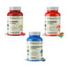 Produktbild von Doktor Health: Probiotika Gummies, Magnesium Gummies und Ashwagandha Gummies im Kombipaket. Natürliche Nahrungsergänzung für Balance, Energie, Entspannung, Darmflora und Immunsystem.