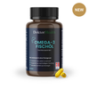 Omega‑3 Fischöl hochkonzentriert von Doktor Health in brauner Dose mit 90 Softgel-Kapseln, geruchsneutral, für Herz, Gehirn & Sehkraft, aus norwegischem Fischfang.