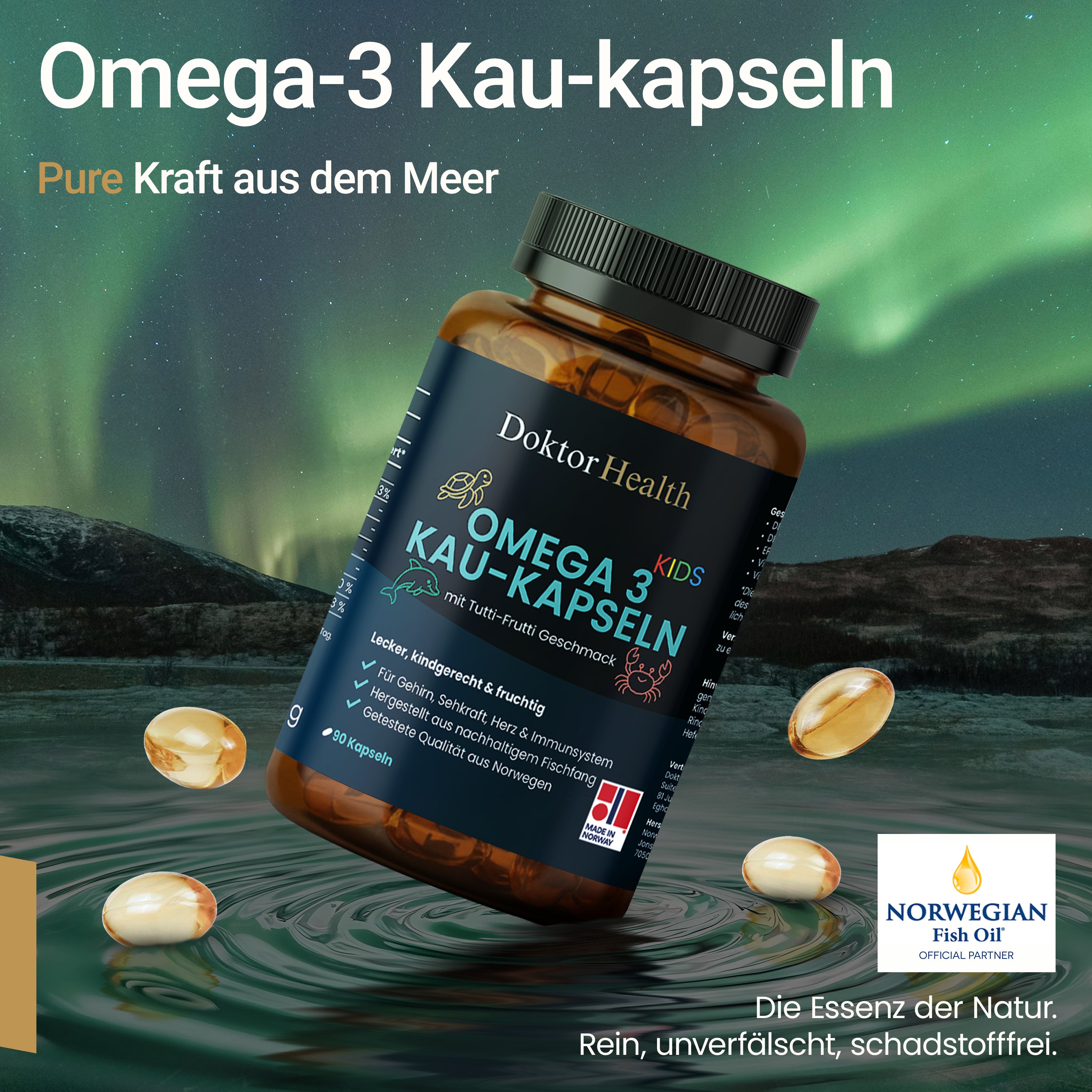 Omega 3 - Kau-Kapsel für Kinder