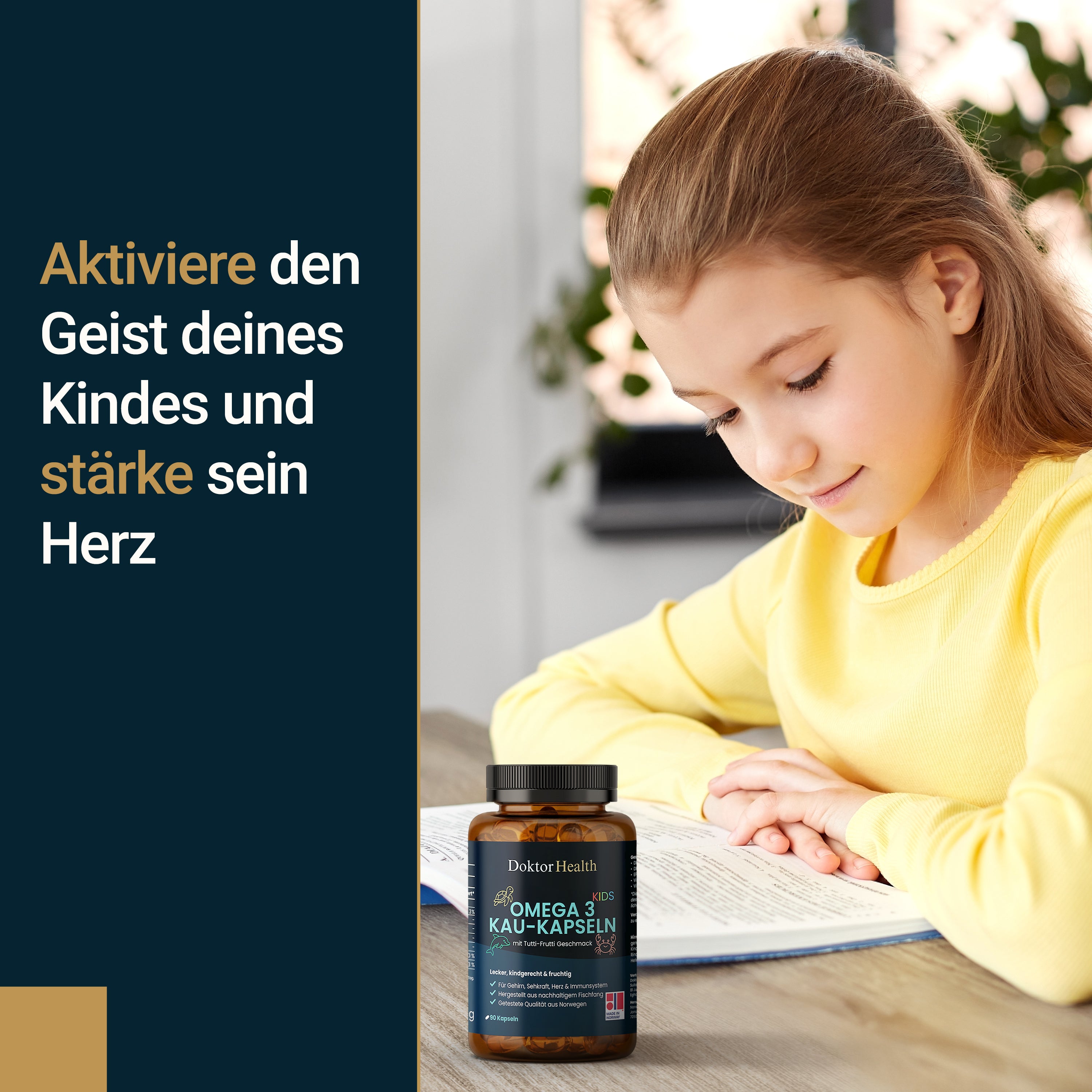 Omega 3 - Kau-Kapsel für Kinder