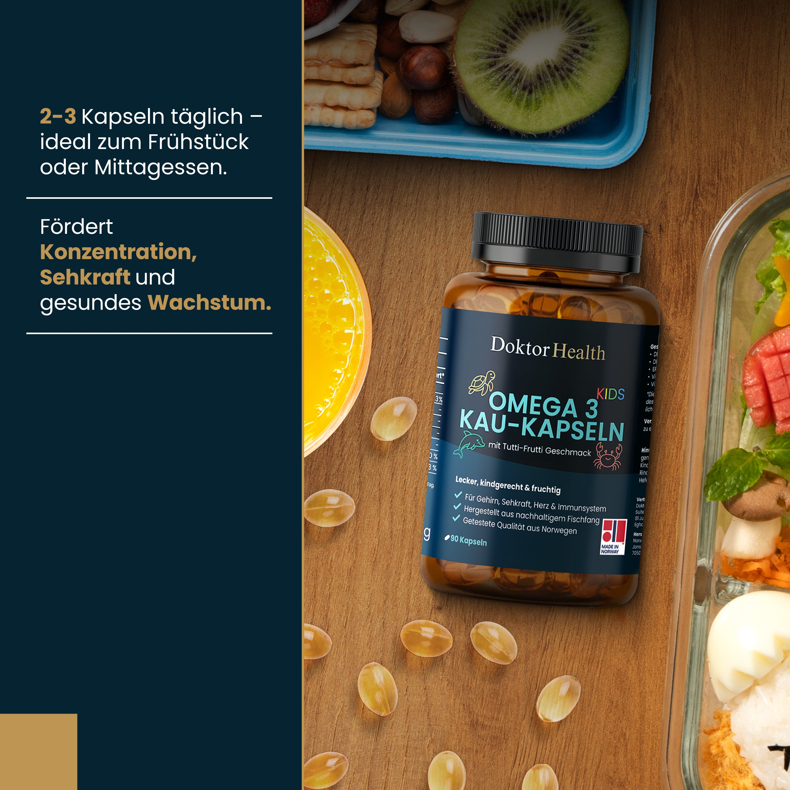 Omega 3 - Kau-Kapsel für Kinder