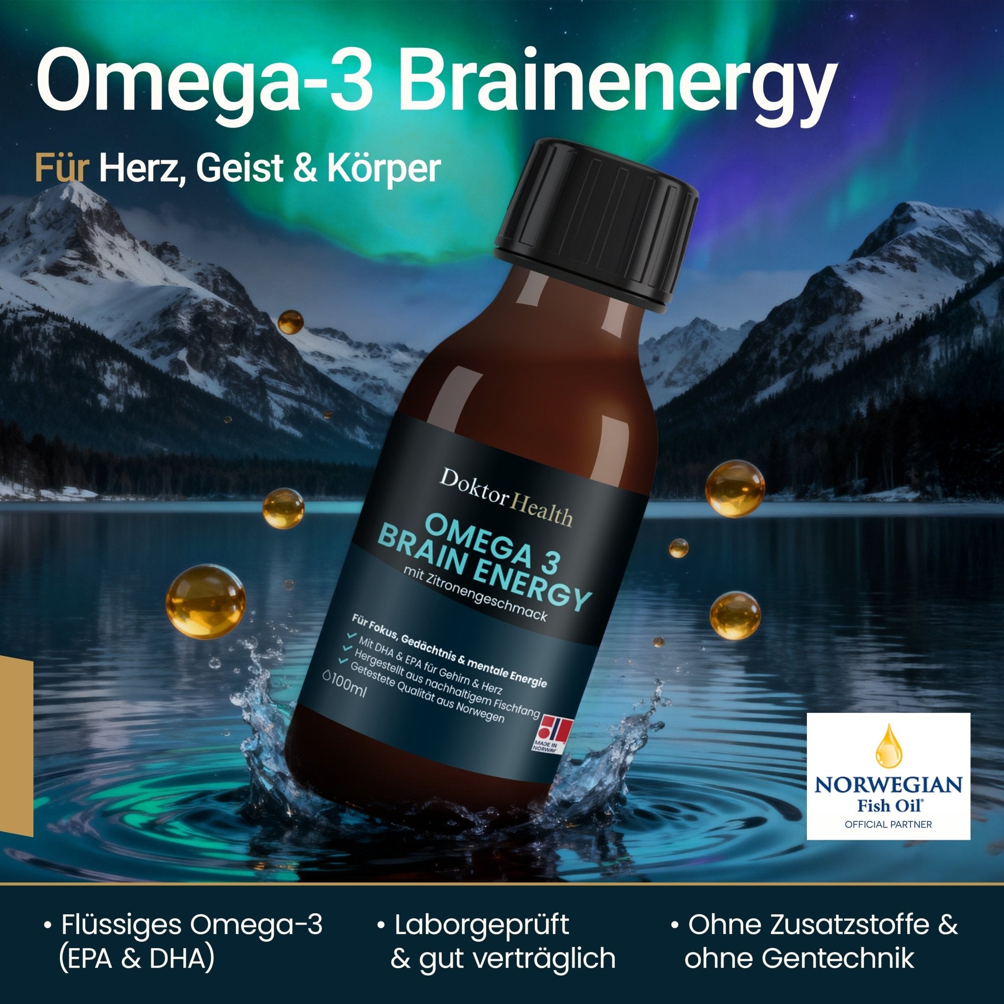 Omega 3 - Brainenergy Liquid - Doktor Health