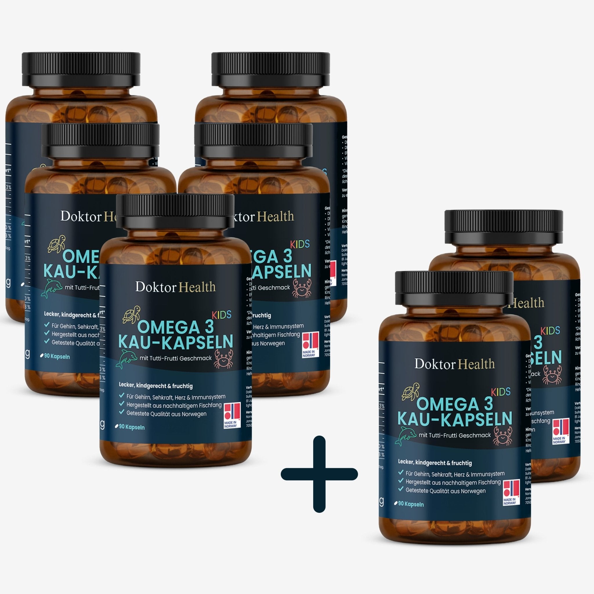Omega 3 - Kau - Kapsel für Kinder - Doktor Health